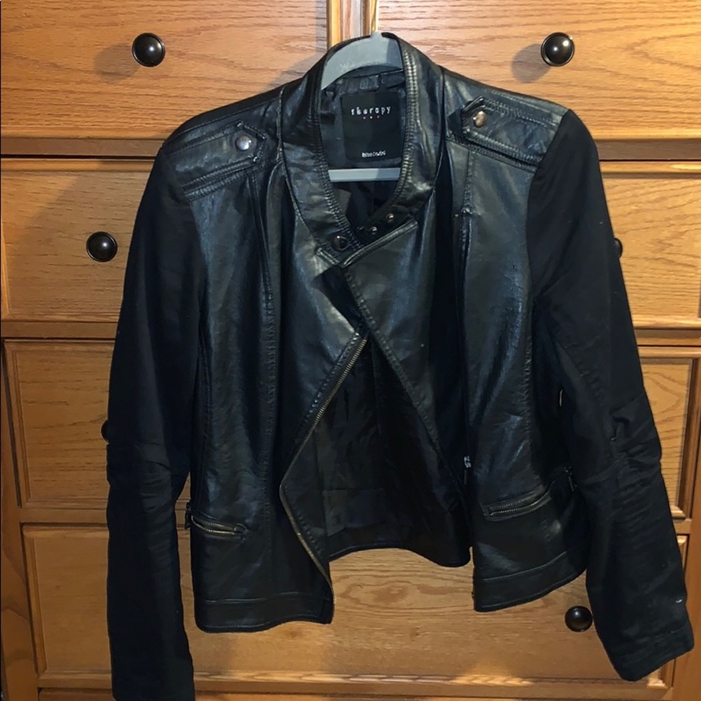 Great Quality Faux Leather Jacket, size XL!!